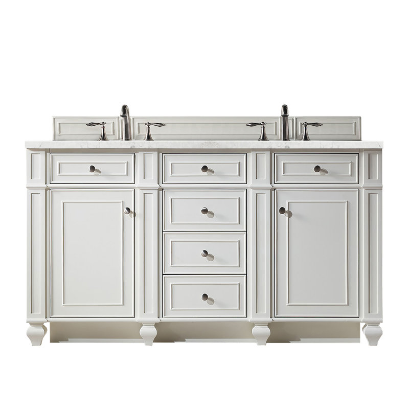 Bristol 60'' W Double Vanity, Eternal Jasmine Pearl, Bright White