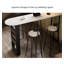 Comptoir de style Mid-Century en granit avec table de bar avec rangement-1335379223