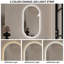Miroir de salle de bain 48 po x 24 po à fixation murale à écran tactile avec miroir tactile antibrouillard, miroir de coiffeur-1311828728
