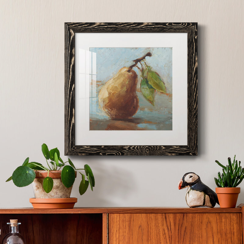 Impressionist Fruit Study II - reproduction encadrée de qualité supérieure - prête à être accrochée, Blanc