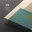 Abstrait, blocs de couleurs vibrantes, sarcelle et jaune, formes abstraites, moderne et chic sur toile, 2 pièces-92285622-92285619