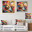 Portrait d'écureuil coloré - Art mural animal écureuil-602462999-602462996