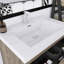 Meuble-lavabo mural blanc brillant avec comptoir en résine de pierre et tiroirs à fermeture en douceur-2015434258-2015434261