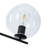 Contemporary Quartet Clear Glass Chandelier