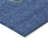Machine Washable Indoor/Outdoor Christmas Snowman Xhevrie Navy Rug-1316458161
