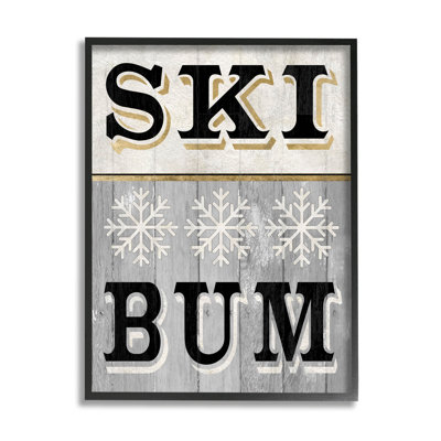 «Ski Bum Snowflake», art giclée par Livi Finn