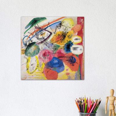 Black Lines by Wassily Kandinsky - Wrapped Canvas Painting