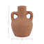 Vase décoratif décoratif en terre cuite Boho Bud - Vase à fleurs texturé avec poignées-1391737744