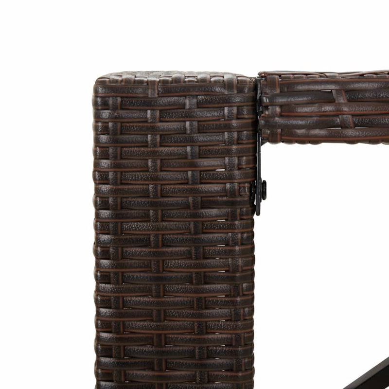 Lavel Rectangular Outdoor Bar Table , cm W 80cm cm D, Brown, 110cm H x 145cm L x 80cm D