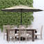 Parasol de marché éclairé 10 pi 10 po Lucianna-2071233320