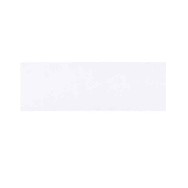 Quebisha Non-Slip Bath Rug, 24"W x 72"L, White