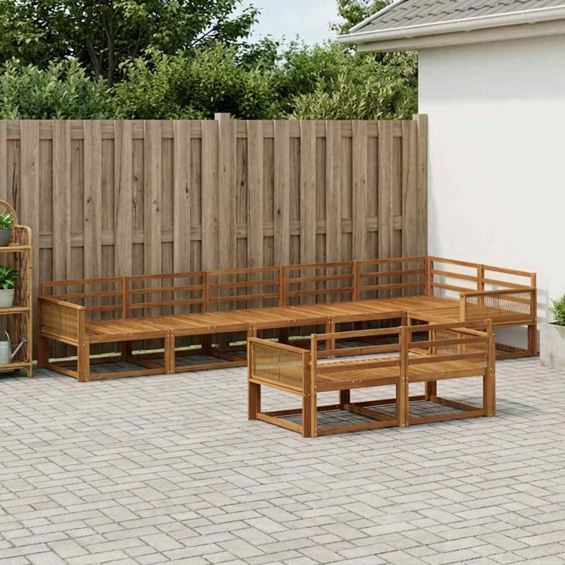 406 cm W Patio Corner Sofa, Natural