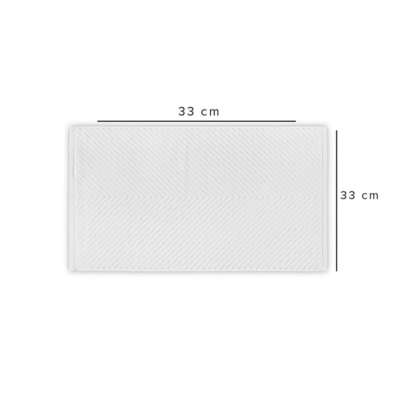 Serviette 100% coton de qualité supérieure, 13,0 x 13,0 pouces | Ultra-doux 500 g / m², couleur blanche | Laver délicatement à la machine, sécher par culbutage à basse température, parfait pour le spa, la salle de bain et l'utilisation quotidienne - Confort luxueux et pouvoir absorbant