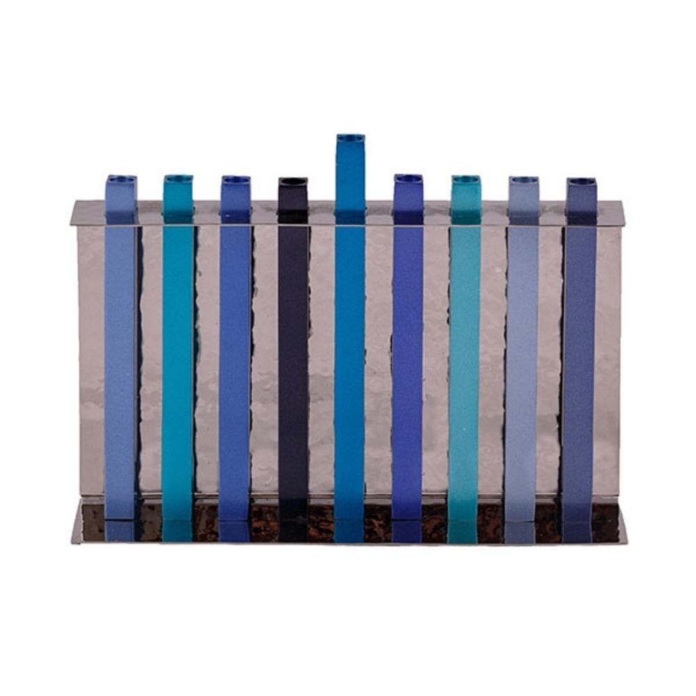 Chanukah Long Branch Menorah, Blue