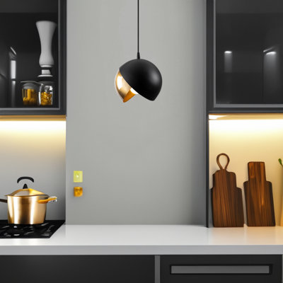 Luminaire suspendu géométrique à 1 lumière Excalibur