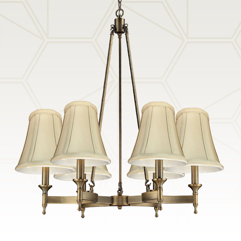 Royal Designs, Inc. BSO-704FC-6BG Abat-jour basique avec pince flamme, 3,5 x 6 x 6,25, beige, Beige