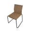 Chaise de salle à manger rembourrée en cuir 18 po à hauteur de siège 18 po avec structure en acier noir (ensemble de 4)-747170100