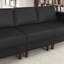 Commercial Modular Armless Middle Chair With Solid Wood Legs-1804068657