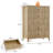 Natural Oak Modern Fluted 5-Drawer Wood Dresser – Wide Chest with Metal Handles, Tall Storage Cabinet for Bedroom, Living Room, Hallway & Entryway-2138265523