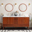 72" Novak Double Bathroom Vanity Set with Oval Undermount Sinks-79111859-79111857-79111858