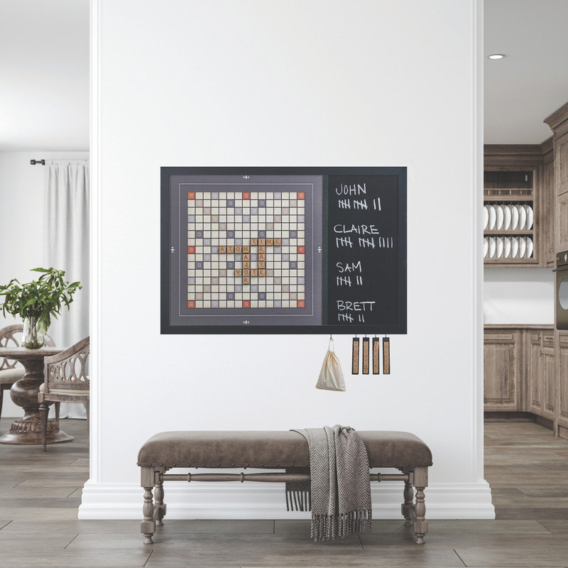Magnetic Wall Family Word Tile Board | Board Games | Game Room Decor | Wall Games | Basement Decor | Unique Decor | Board Game Art | Modern