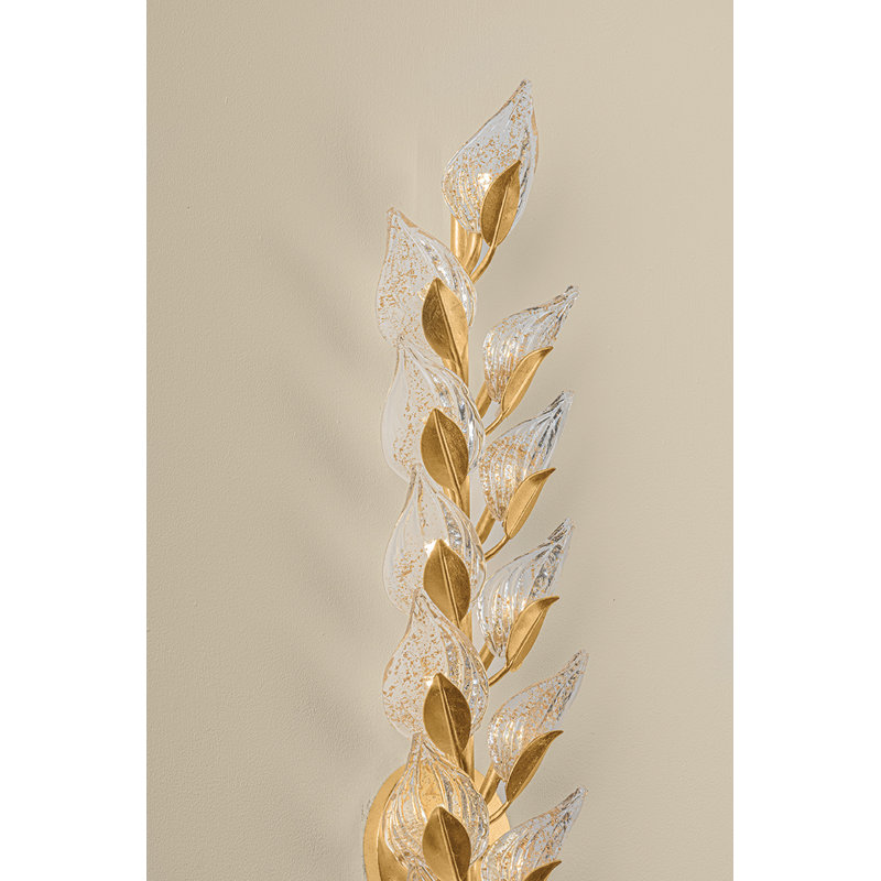 Ariadne 6" Piastre Glass Wall Sconce, 26.5" H x 6" W x 3" D, 13