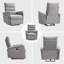 98cm Wide Modern Soft Upholstered Power Recliner-114543491