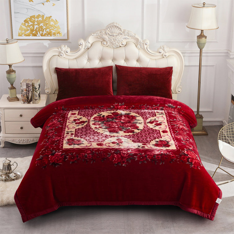 JML Embroidered Blanket u0026 Reviews | Wayfair