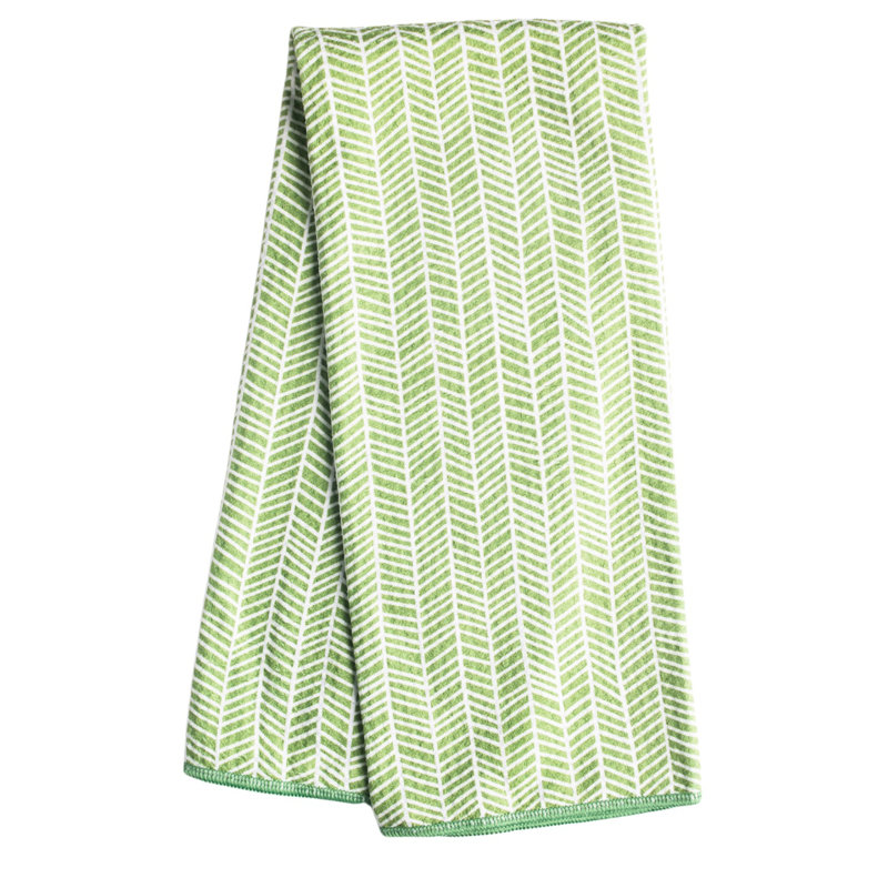 Jacquard Dish Cloth Kitchen Towel, Greenery