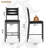 Bar Stools, Wooden Barstools, Faux Leather Upholstered Bar Chair-133419690-133419688