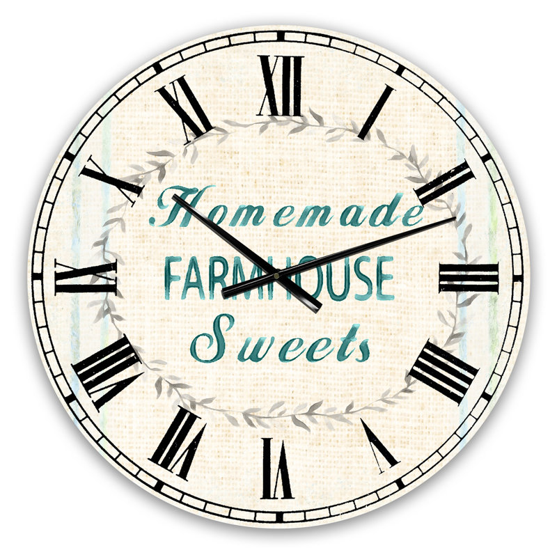 Très grande horloge murale Farmhouse, Moyen