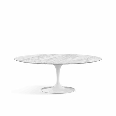 Cezka Oval Marble Top Dining Table