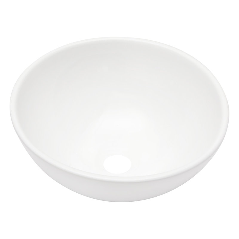 13"x13" Ceramic Circular Vessel Bathroom Sink