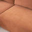108 po x 68 po pour 4 personnes, velours côtelé orange, salon modulaire, minimaliste, sans assemblage, performance durable en velours côtelé 4, nuage modulaire profond, pièce, siège