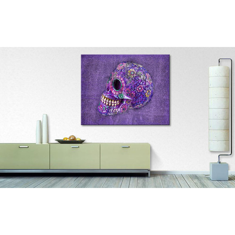 Violet Death - Wrapped Canvas Print, 80cm H x 100cm W x 2cm D, 100% cotton canvas