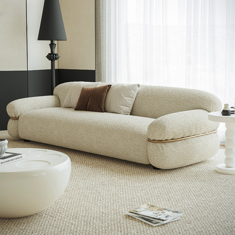 Simple and Light Luxury Designed Off-white Sofa
