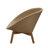 Peacock Solid Wood Patio Dining Armchair with Cushion-56178190-56109776