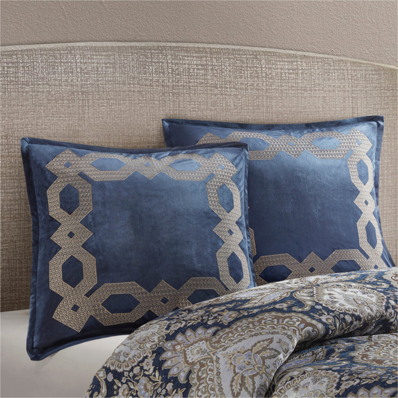 European Pillow Sham Navy 26x26"
