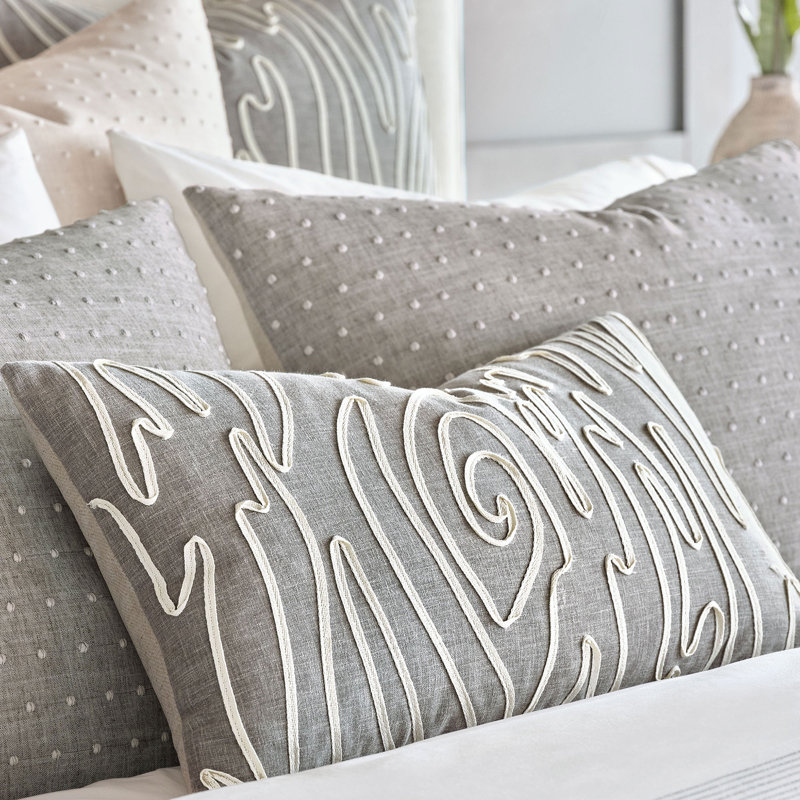 Clearview Lumbar Pillow Cover & Insert, Meander Stone