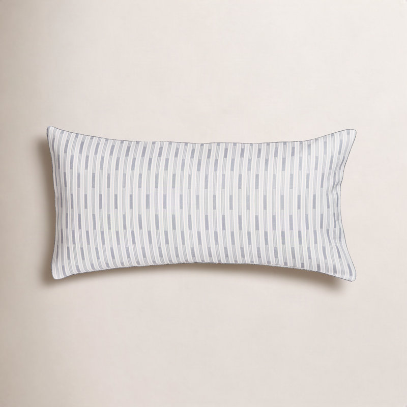 Bennett Stripe Accent Pillow, Polyester, Blue, Rectangle 14"H x 26"W