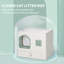 Plastic Enclosed Litter Box with Scoop