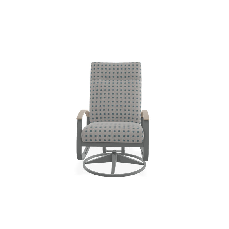 Belle Isle Outdoor Swivel Lounge Chair, Canvas Natural Sunbrella® Canvas, Desert P60, Textured Graphite