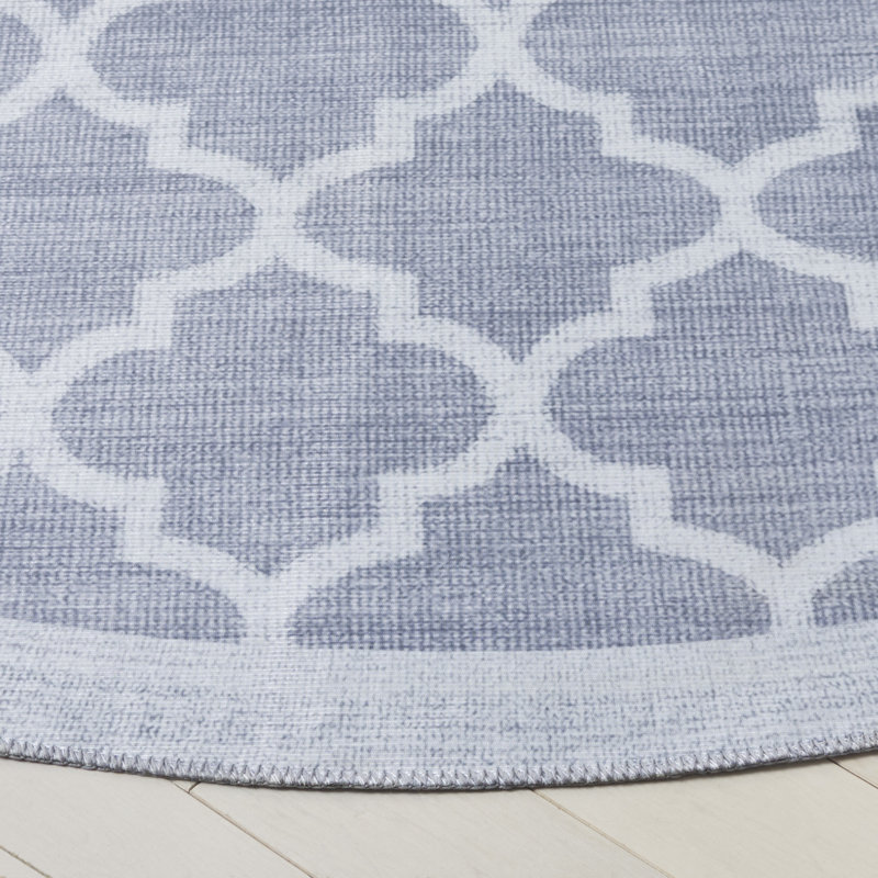 Valire Machine Washable Performance Geometric Rug, Round 6'