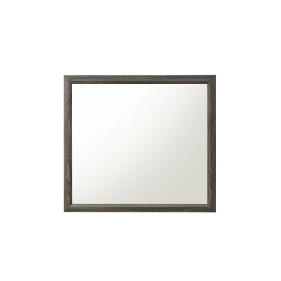 Miroir Valdemar au fini gris patiné