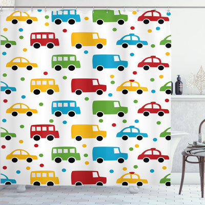 Shower Curtain with Hooks Included