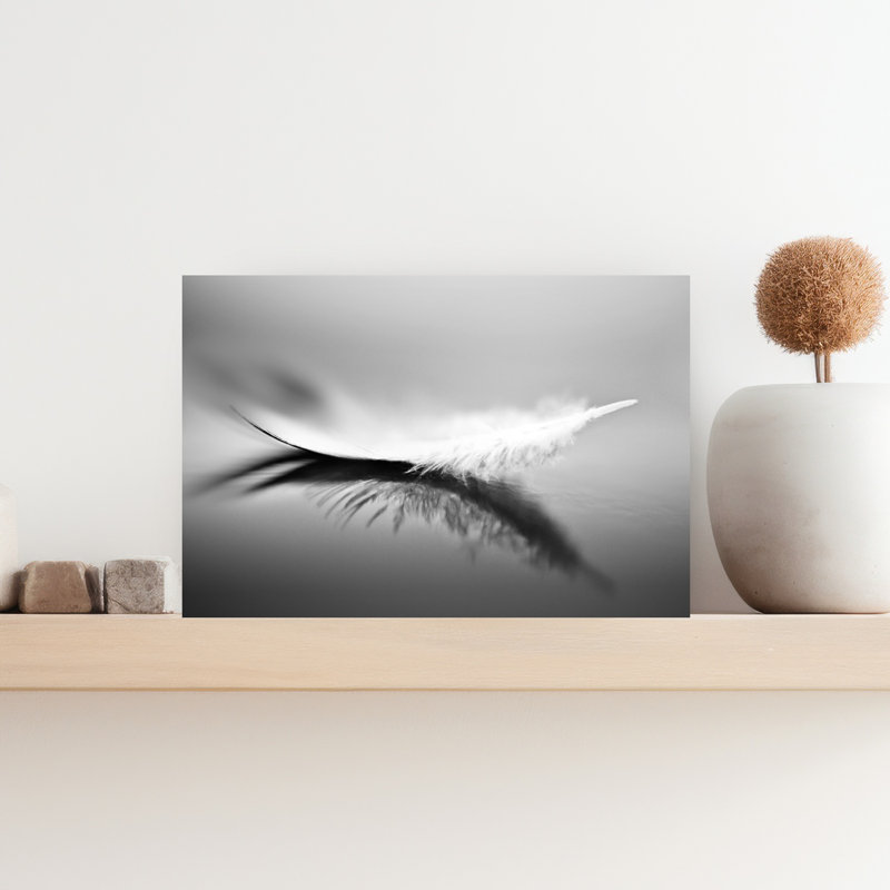 Art mural blanc nature délicate et rêveuse, H 18 po x l 12 po