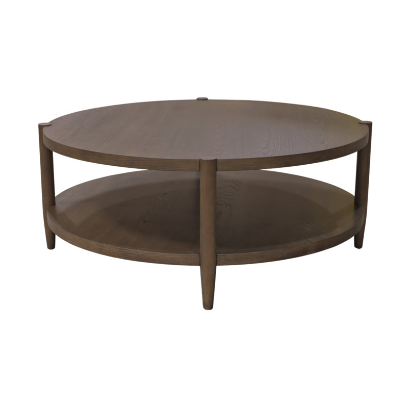 Reece 48" Round Coffee Table, Walnut