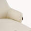 Ensemble de 2 chaises de salle à manger d'intérieur en tissu bicolore beige et brun avec structure robuste-130036458-130036457