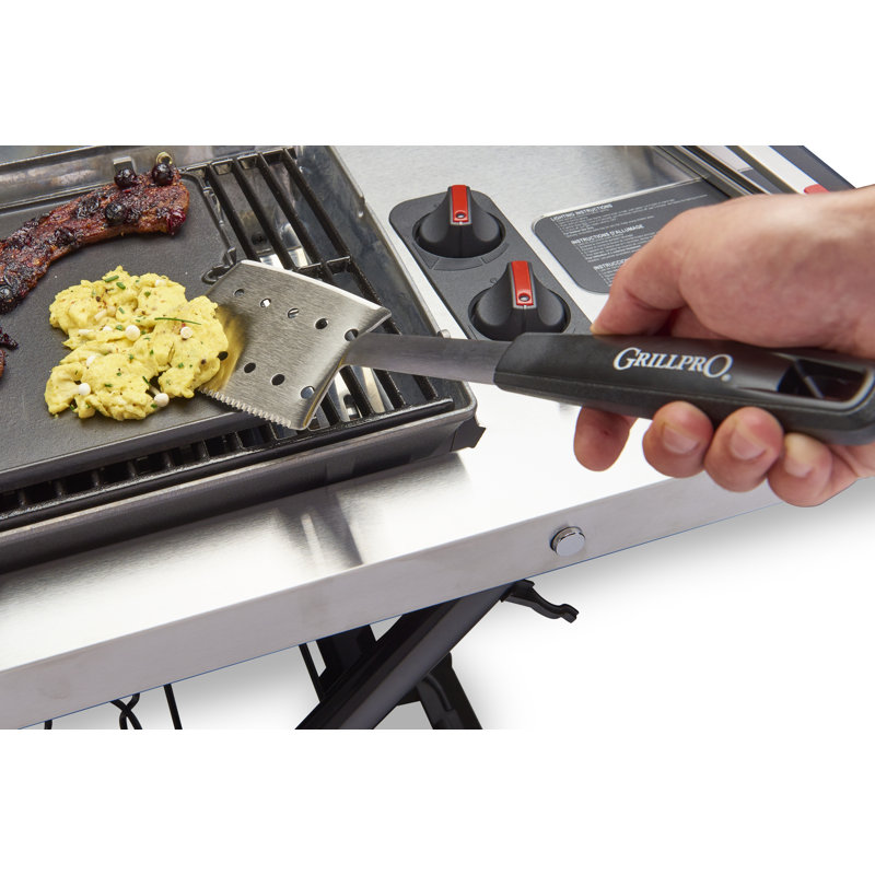 Deluxe Stainless Steel BBQ Tool Set with Resin Handles, 3 Pieces