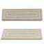 Ensemble de tapis d'escalier géométriques bullnosés antidérapants avec tapis de réception-41406905